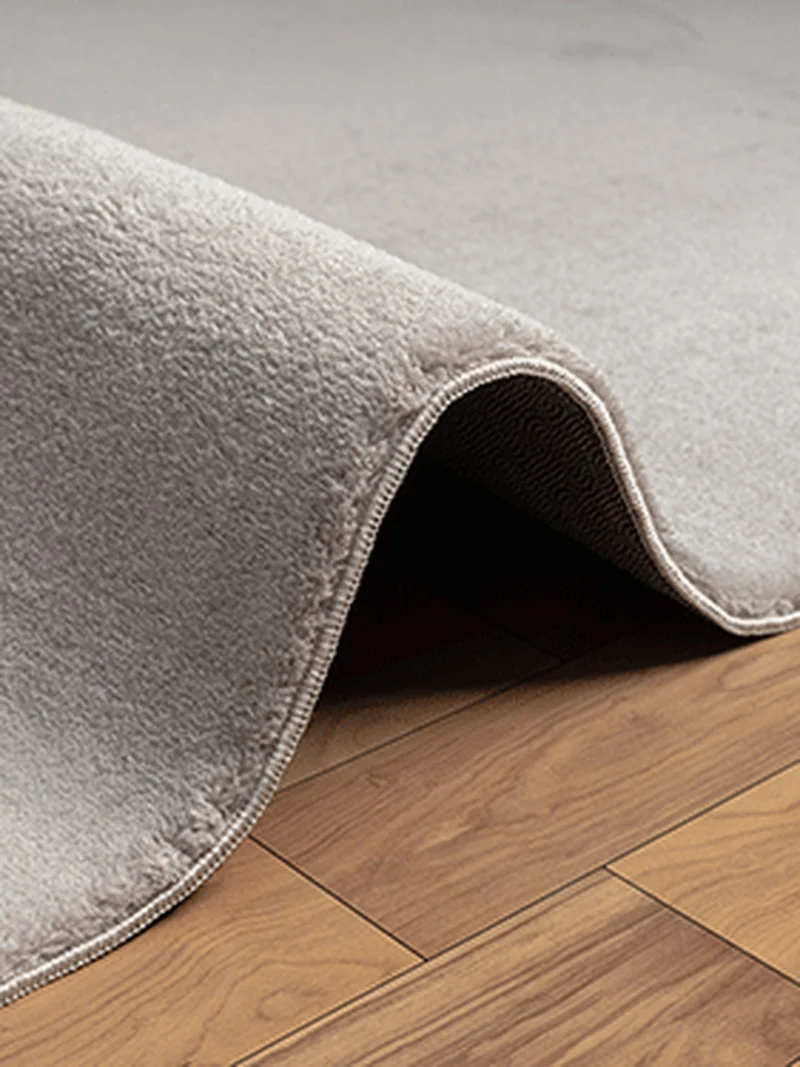 Hochflor-Teppich Cremeweiß Uni - Polyester, 17 mm Gesamthöhe