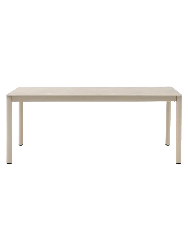 Alcudia Esstisch Aluminium/Keramik, sand