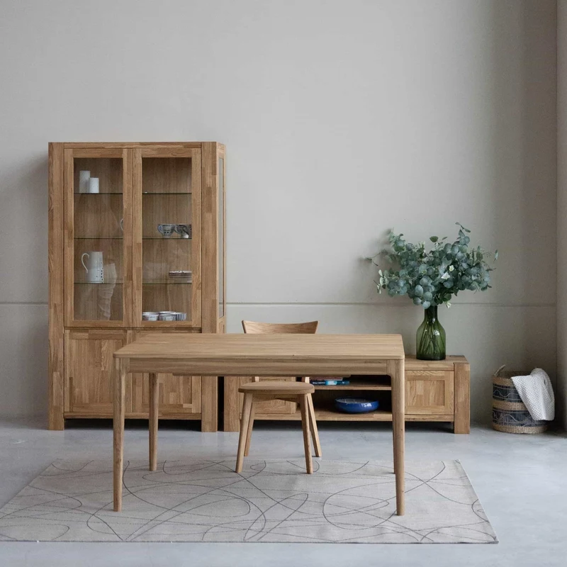 Ausziehbarer Esstisch aus massiver Eiche BERGAMO | NordicStory