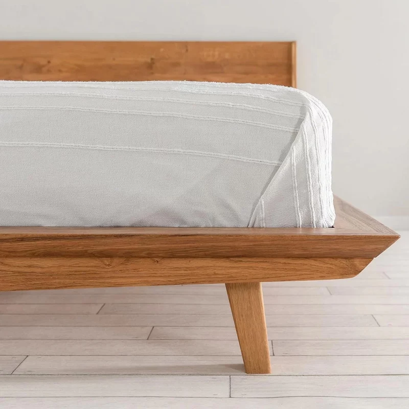 Doppelbett aus massiver Eiche MALMO | NordicStory