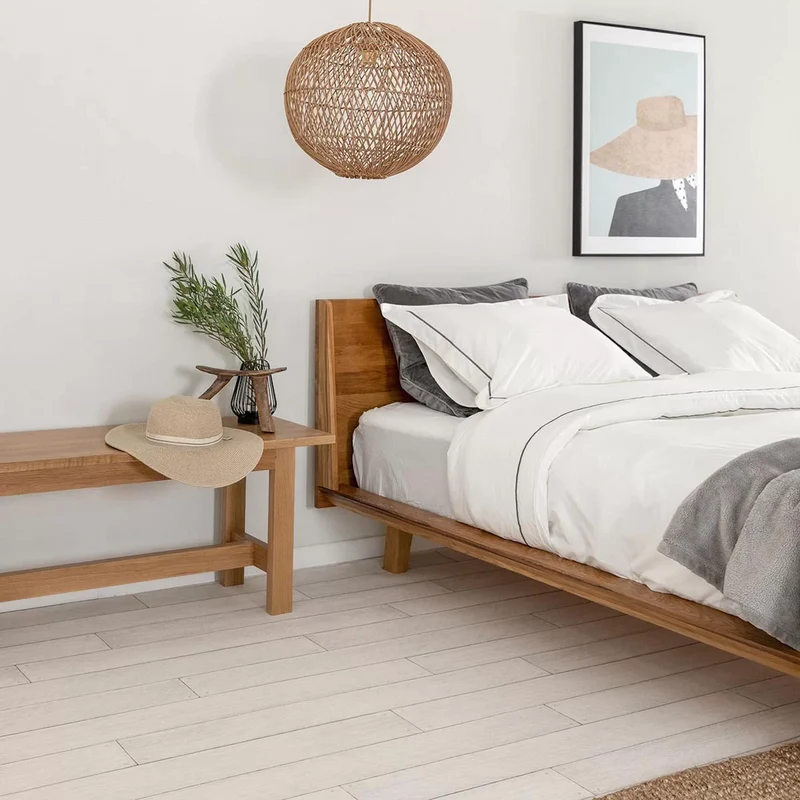 Doppelbett aus massiver Eiche MALMO | NordicStory