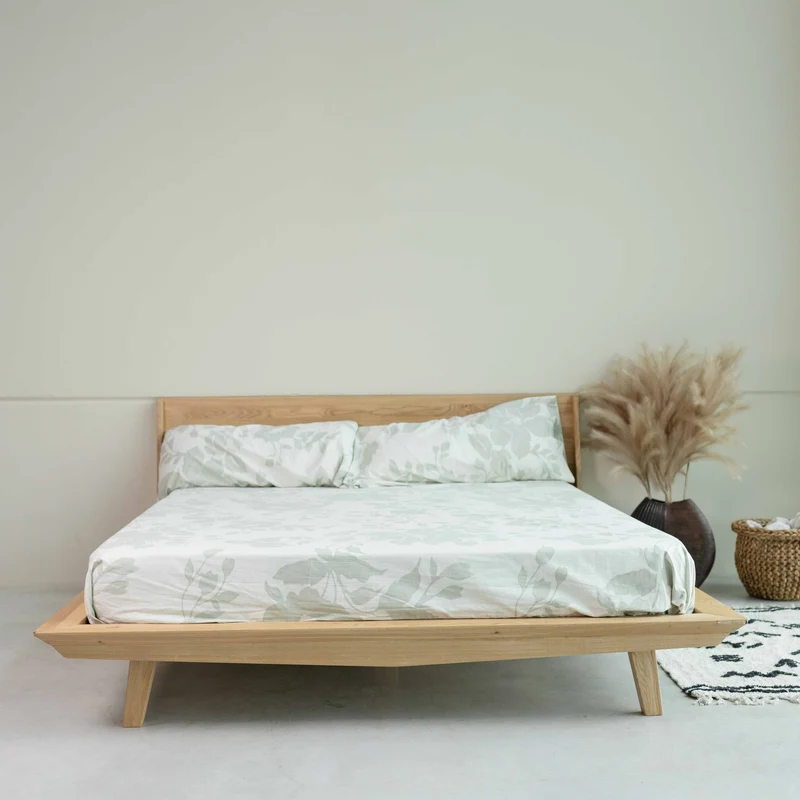 Doppelbett aus massiver Eiche MALMO | NordicStory