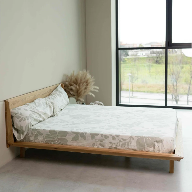 Doppelbett aus massiver Eiche MALMO | NordicStory
