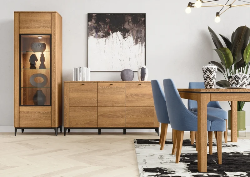 Vitrine aus Eichenholz OPORTO 10 | LoftStory