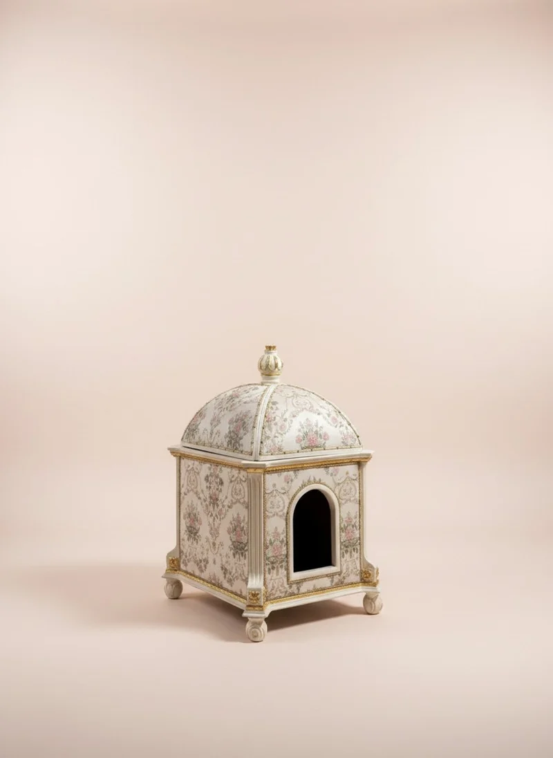 Pompöös by Casa Padrino Luxus Barock Thron Sessel Provence Gold / Grau / Gold - designed by Harald Glööckler