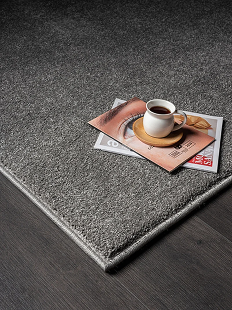 Hochflor-Teppich Uni - Polypropylen, 18 mm Gesamthöhe