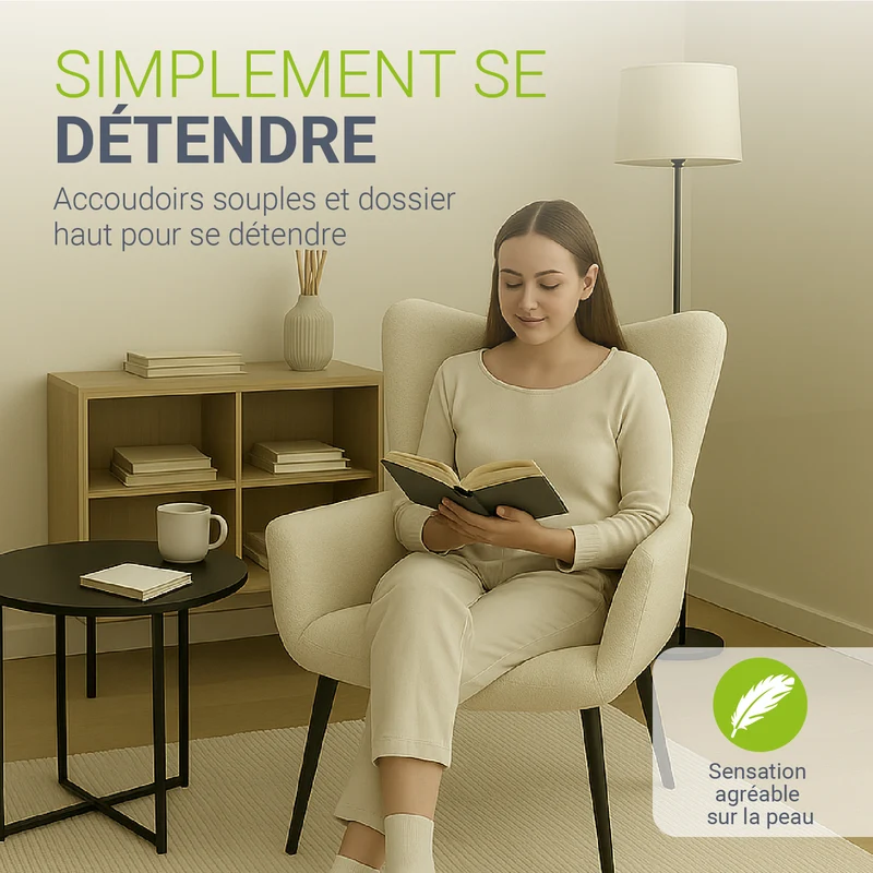 Ohrensessel mit optionalem Hocker Odense