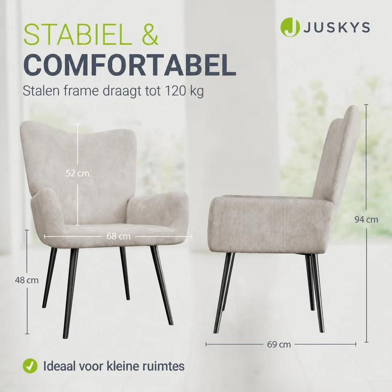 Ohrensessel mit optionalem Hocker Odense