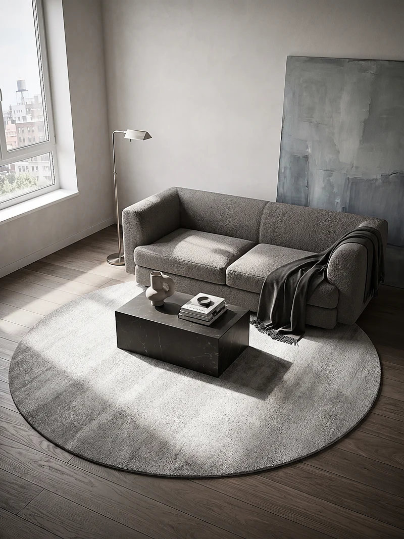 Hochflor-Teppich Uni - Polypropylen, 18 mm Gesamthöhe