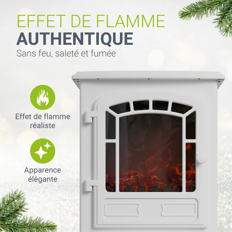 Elektrokamin 2000W mit Flammeneffekt