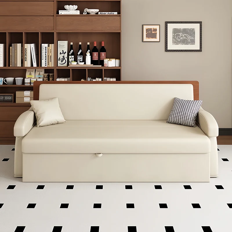 3-in-1-Schlafsofa mit klappbarem Schreibtisch