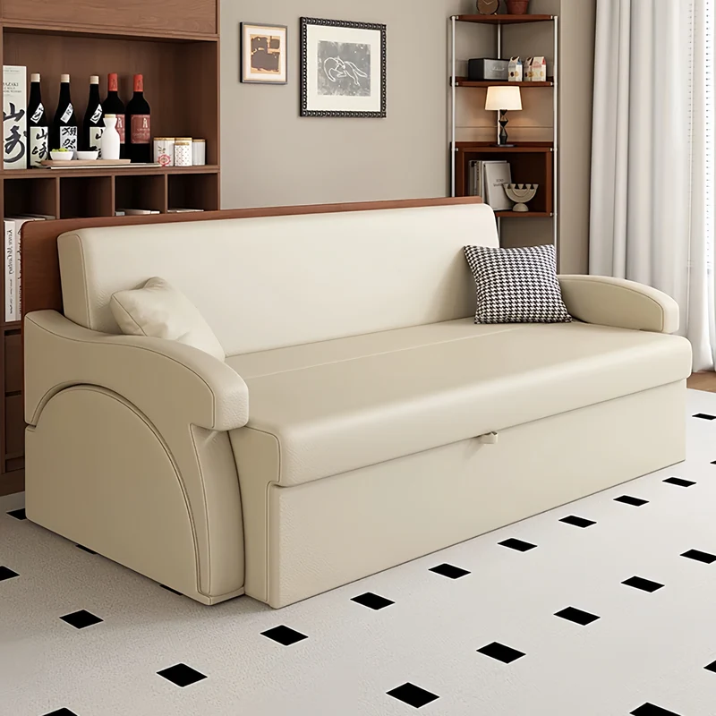 3-in-1-Schlafsofa mit klappbarem Schreibtisch