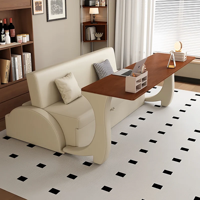 3-in-1-Schlafsofa mit klappbarem Schreibtisch
