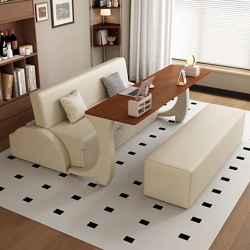 3-in-1-Schlafsofa mit klappbarem Schreibtisch