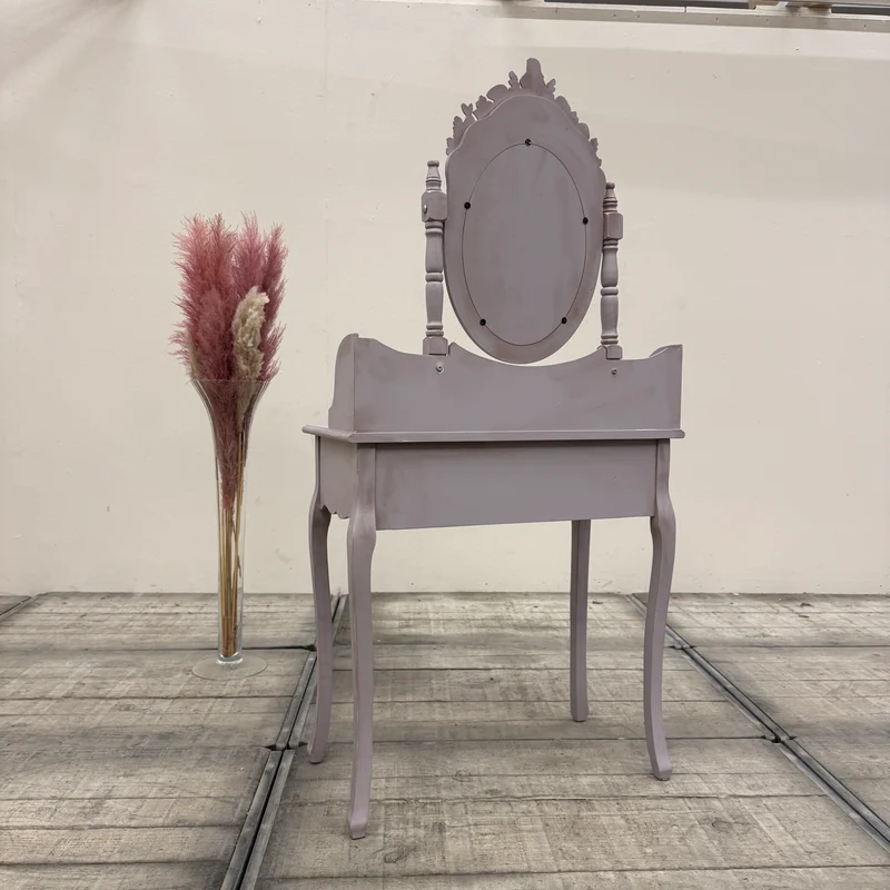 Thomas Klotz Upcycling Schminktisch „Alice im Wunderland“ Zartlila Lavendel Design Unikat