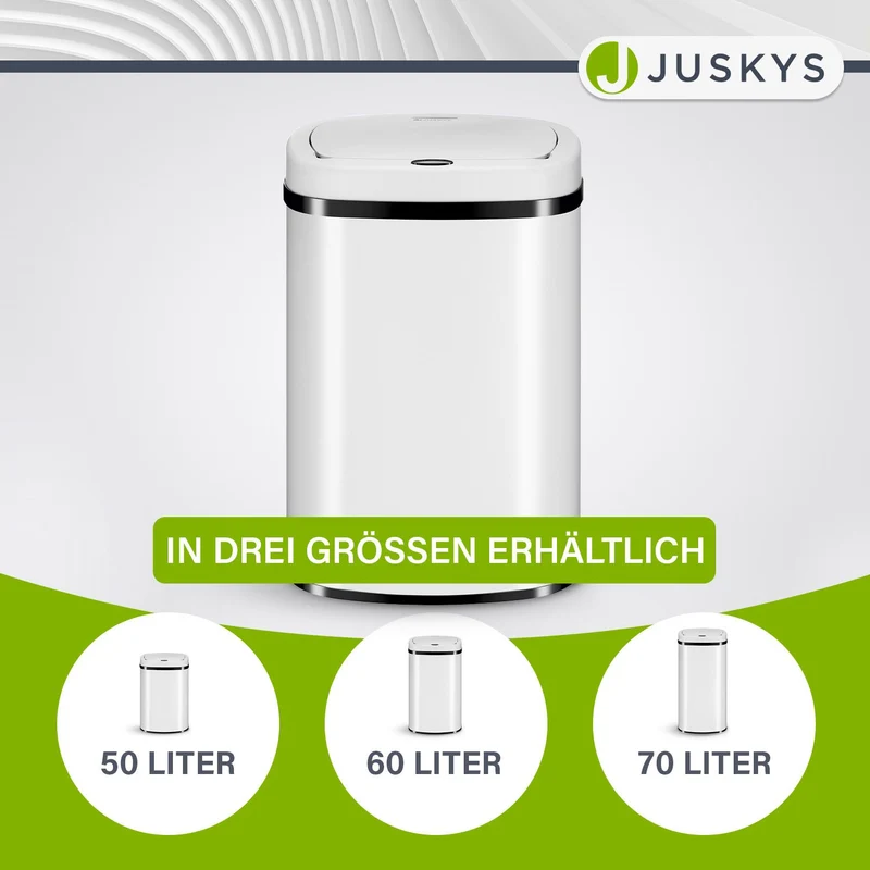 Rechteckiger Mülleimer mit Sensor