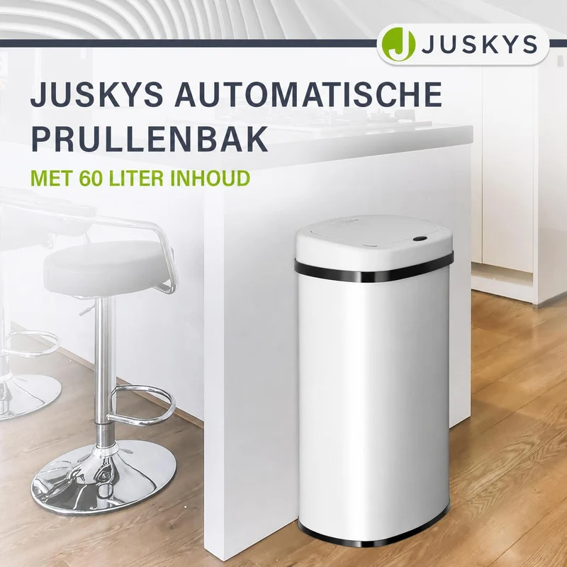 Rechteckiger Mülleimer mit Sensor