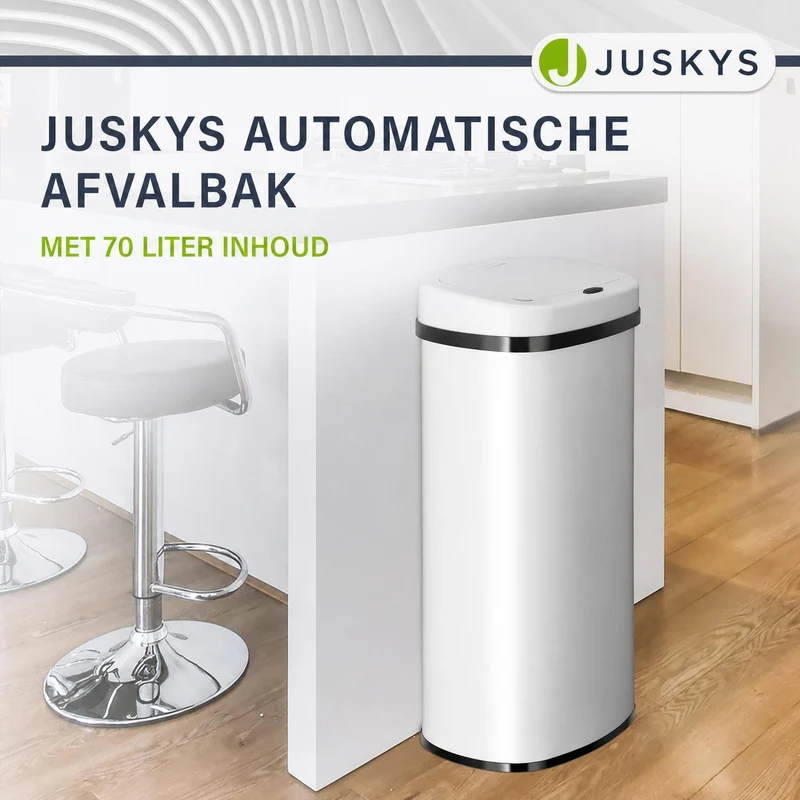 Rechteckiger Mülleimer mit Sensor