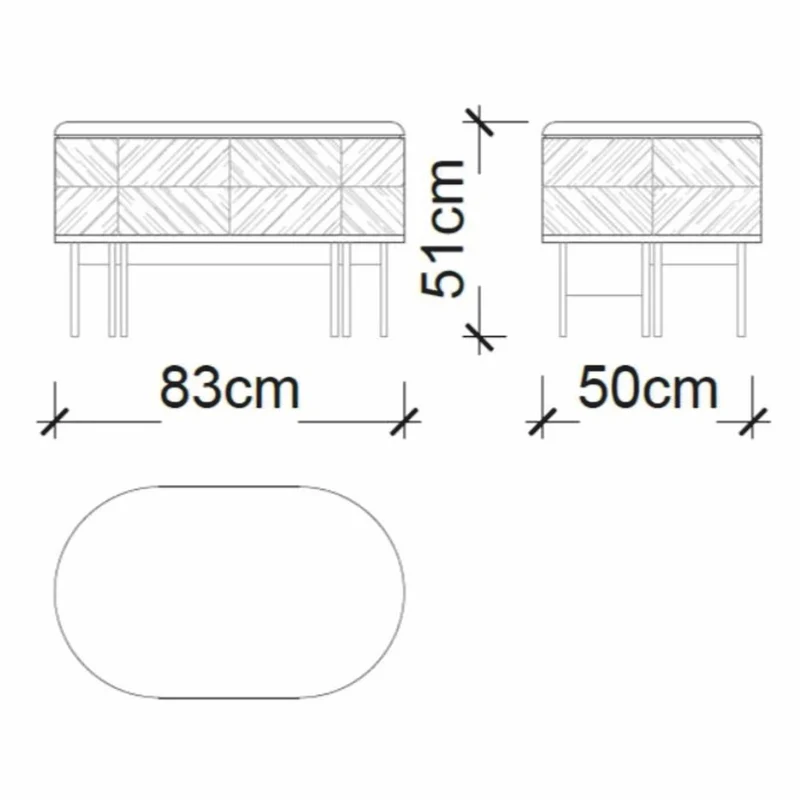 Casa Padrino Luxus Nachttisch Braun / Weiß / Messing 83 cm - Luxus Hotel & Schlafzimmer Möbel