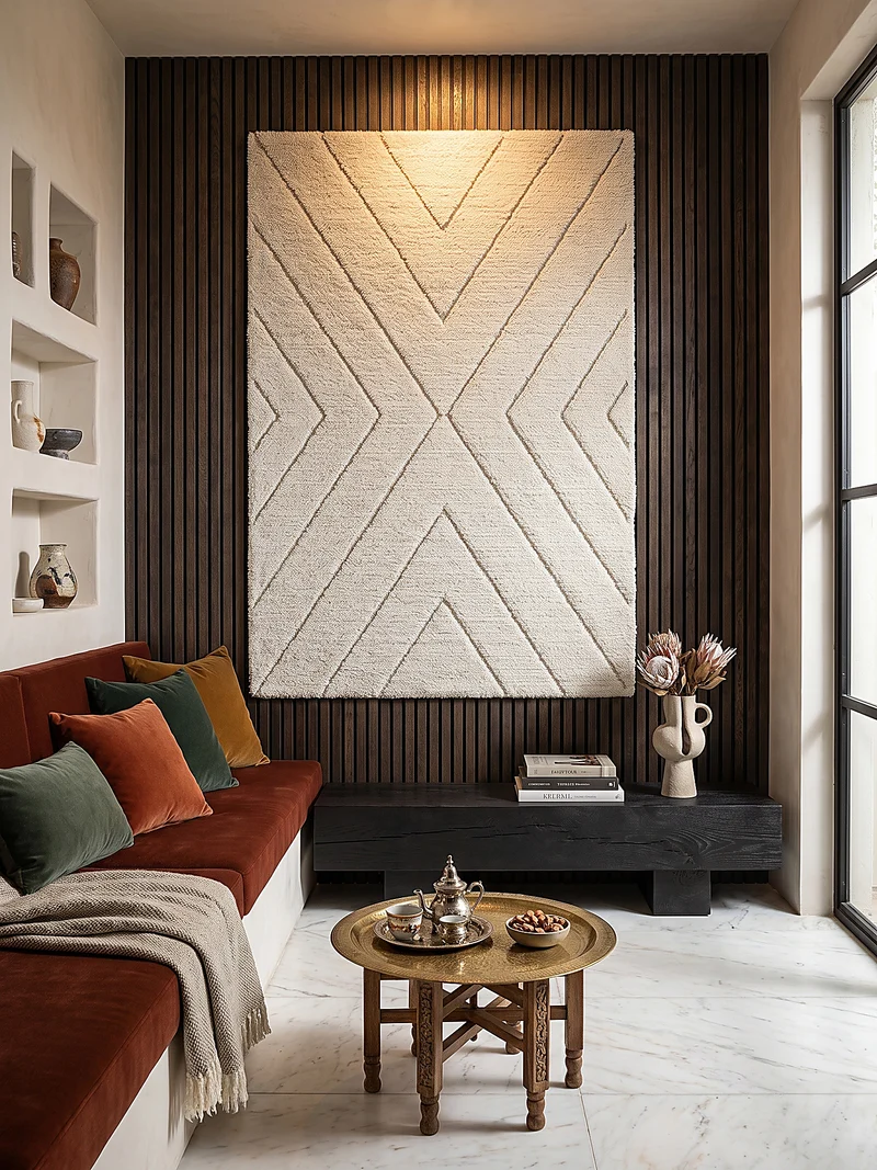 Hochflor-Teppich Diagonale - Polypropylen, 31 mm Gesamthöhe
