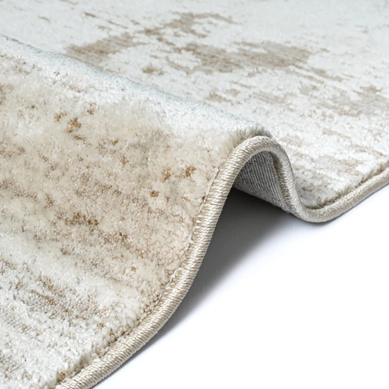 Kurzflor-Teppich Distressed Marmoroptik - Polypropylen-Polyester-Mix, 8 mm Gesamthöhe
