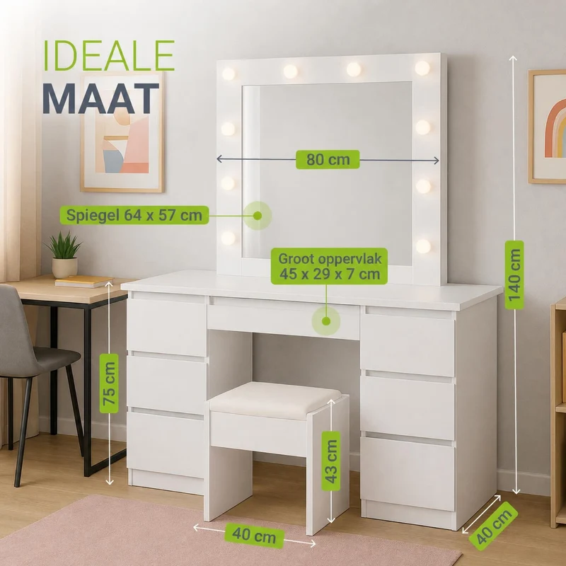 Schminktisch mit Spiegel Talea
