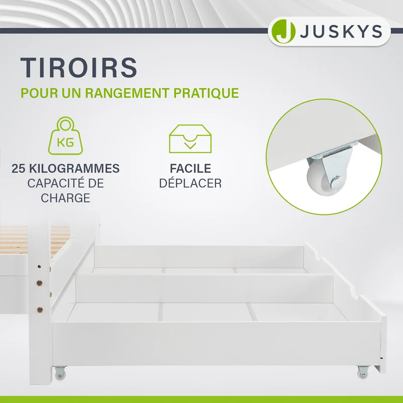 Kinderbett Marli 80 x 160 cm mit Bettkasten