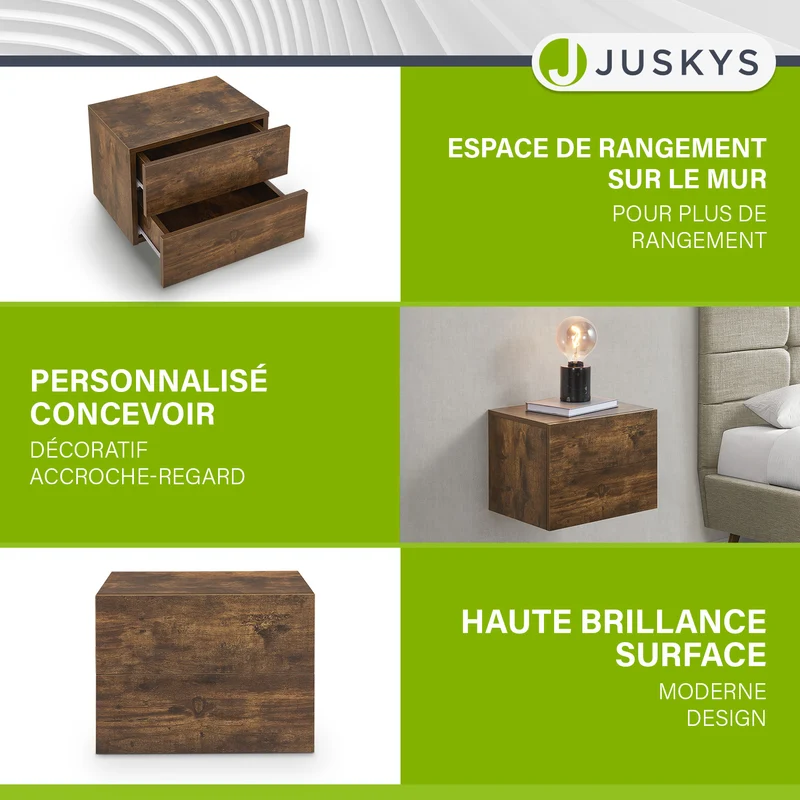 Wandschrank Nachttisch hängend