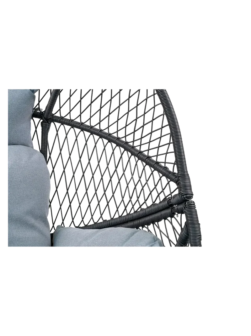 Rosario Loungesessel Polyrattan, schwarz
