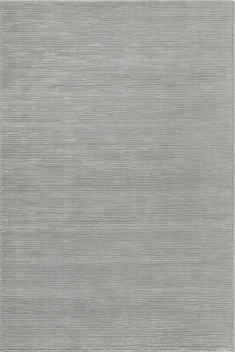 Kurzflor-Teppich subtile horizontale Streifen - Polyester, 13 mm Gesamthöhe