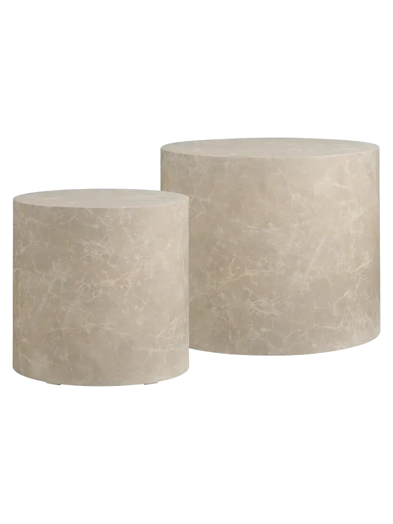 Prague Couchtisch-Set Marmor-Optik