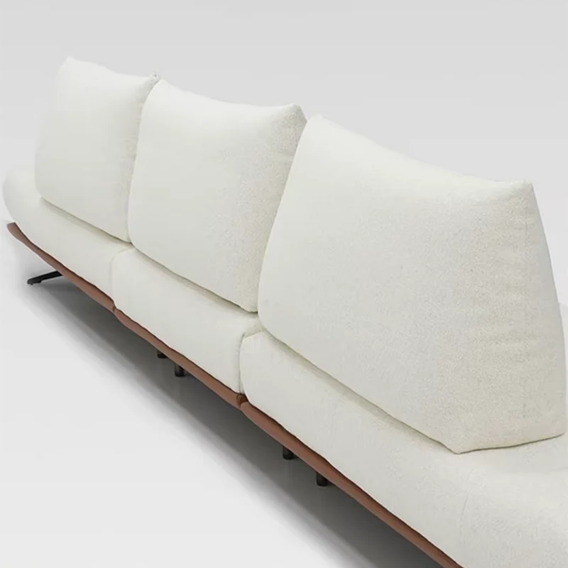 Modernes modulares Insel-Drehsofa mit verstellbarer Armlehne und Rückenkissen