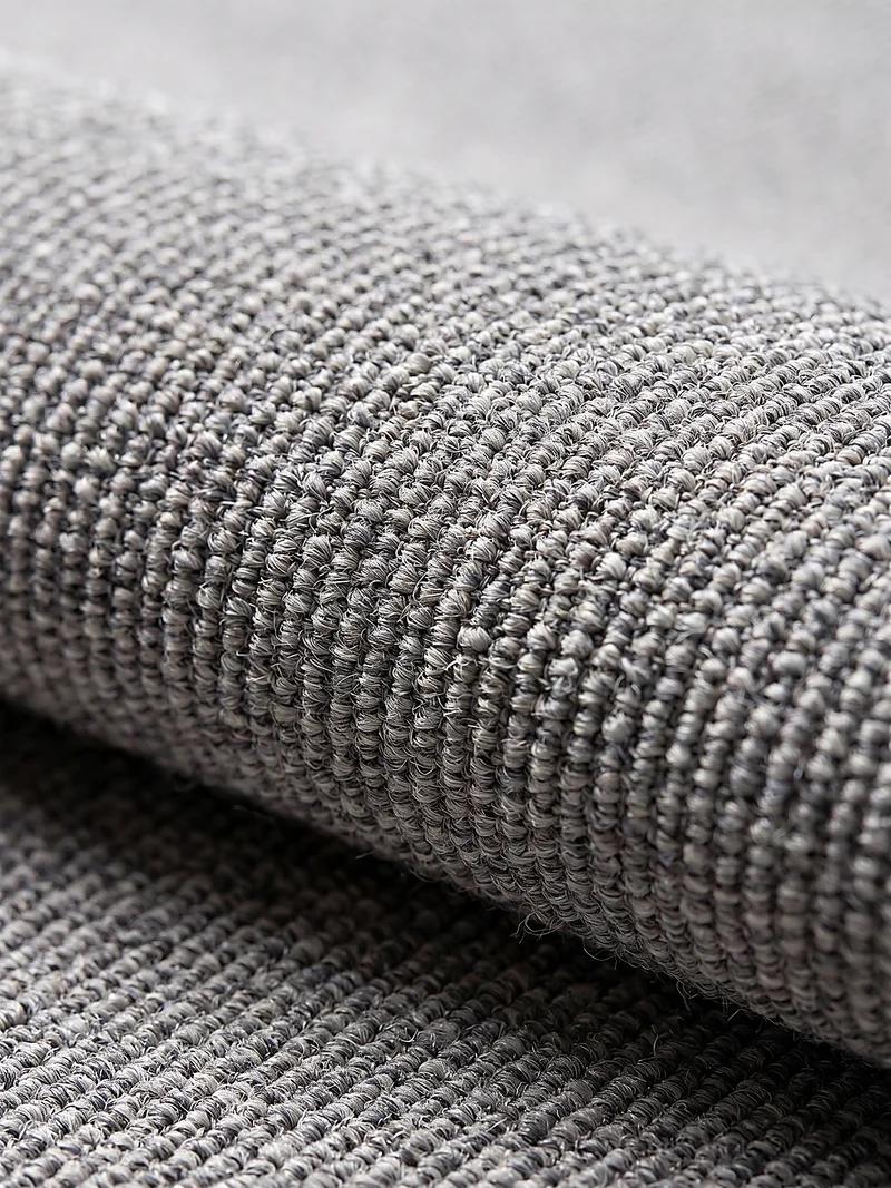 Niederflor-Teppich Uni-Design - Polypropylen-Polyester-Mix, 5 mm Gesamthöhe