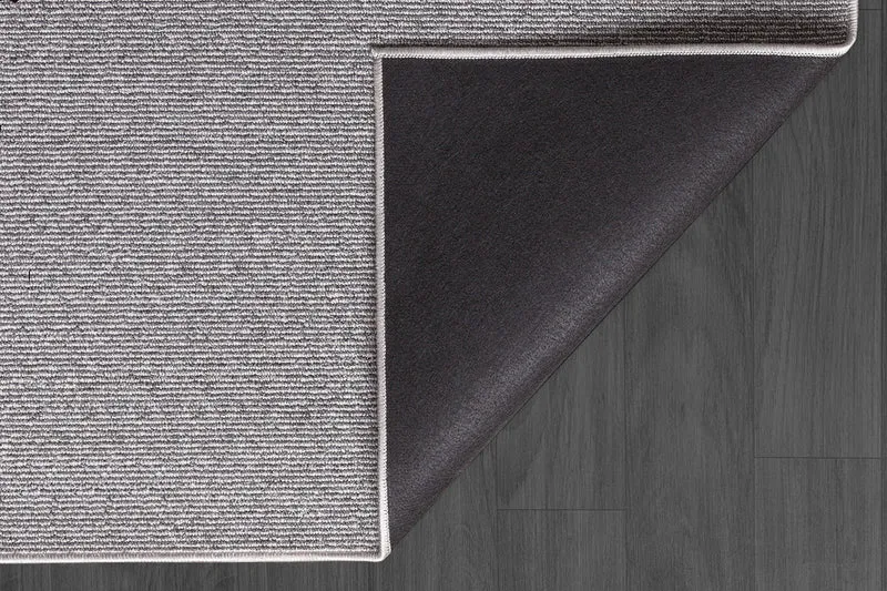 Niederflor-Teppich Uni-Design - Polypropylen-Polyester-Mix, 5 mm Gesamthöhe