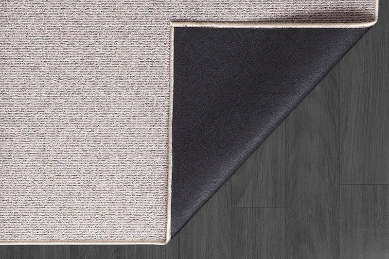 Niederflor-Teppich Uni-Design - Polypropylen-Polyester-Mix, 5 mm Gesamthöhe
