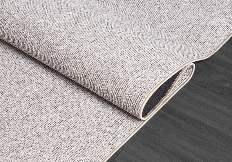 Niederflor-Teppich Uni-Design - Polypropylen-Polyester-Mix, 5 mm Gesamthöhe