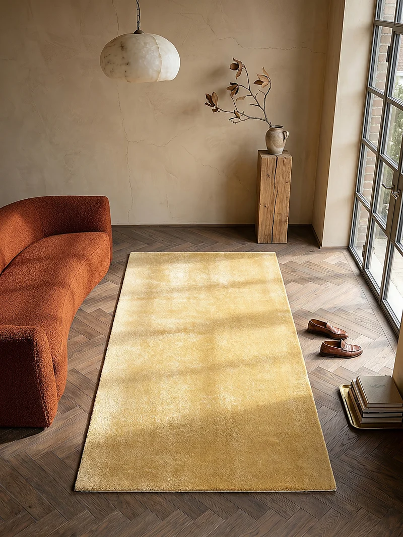 Hochflor-Teppich Uni - Polyester, 17 mm Gesamthöhe