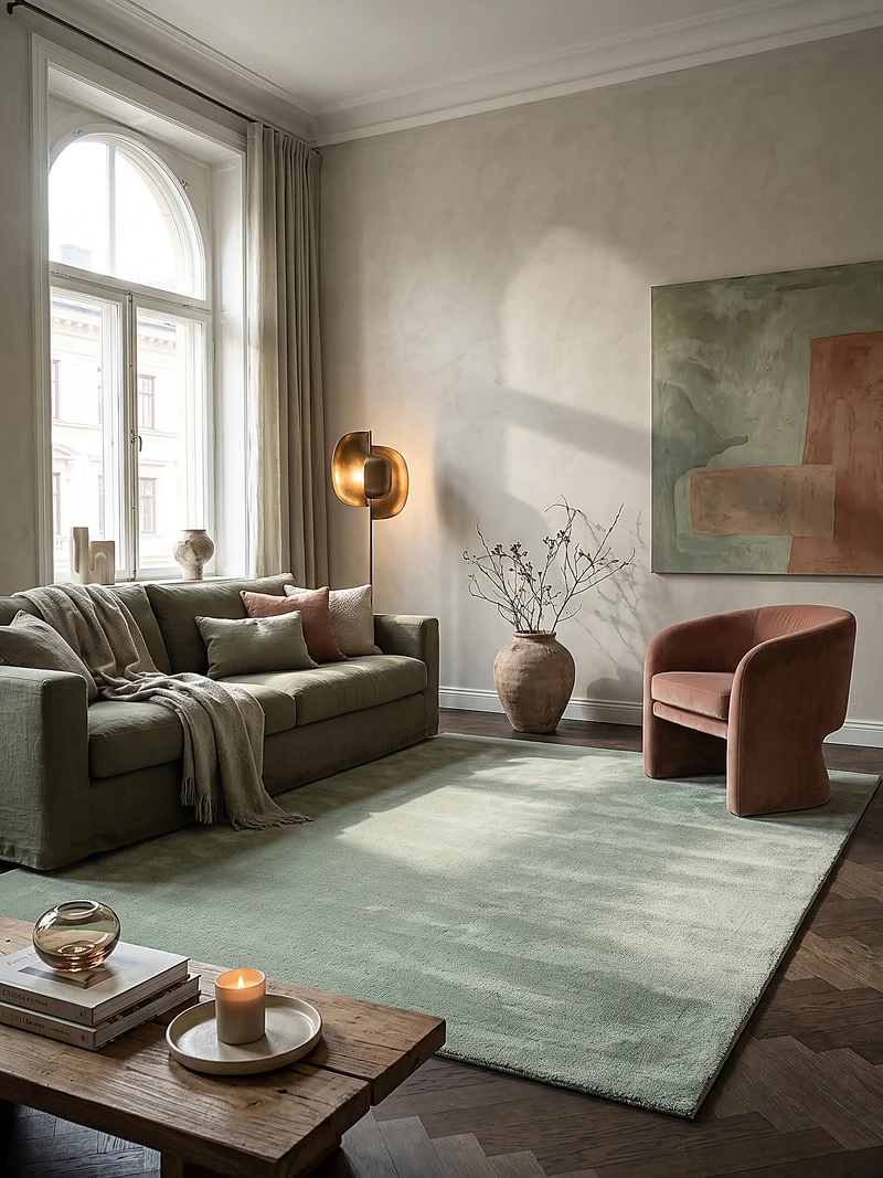 Hochflor-Teppich Uni - Polyester, 17 mm Gesamthöhe