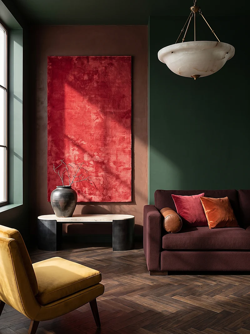 Hochflor-Teppich Uni - Polyester, 17 mm Gesamthöhe