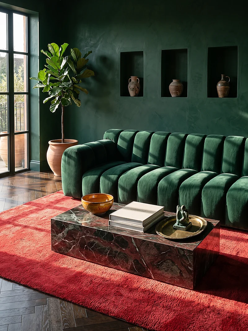 Hochflor-Teppich Uni - Polyester, 17 mm Gesamthöhe