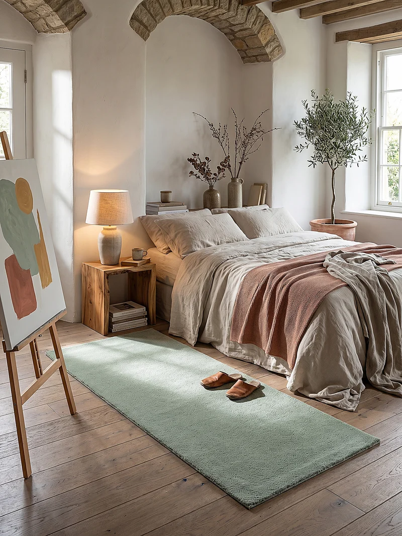 Hochflor-Teppich Uni - Polyester, 17 mm Gesamthöhe