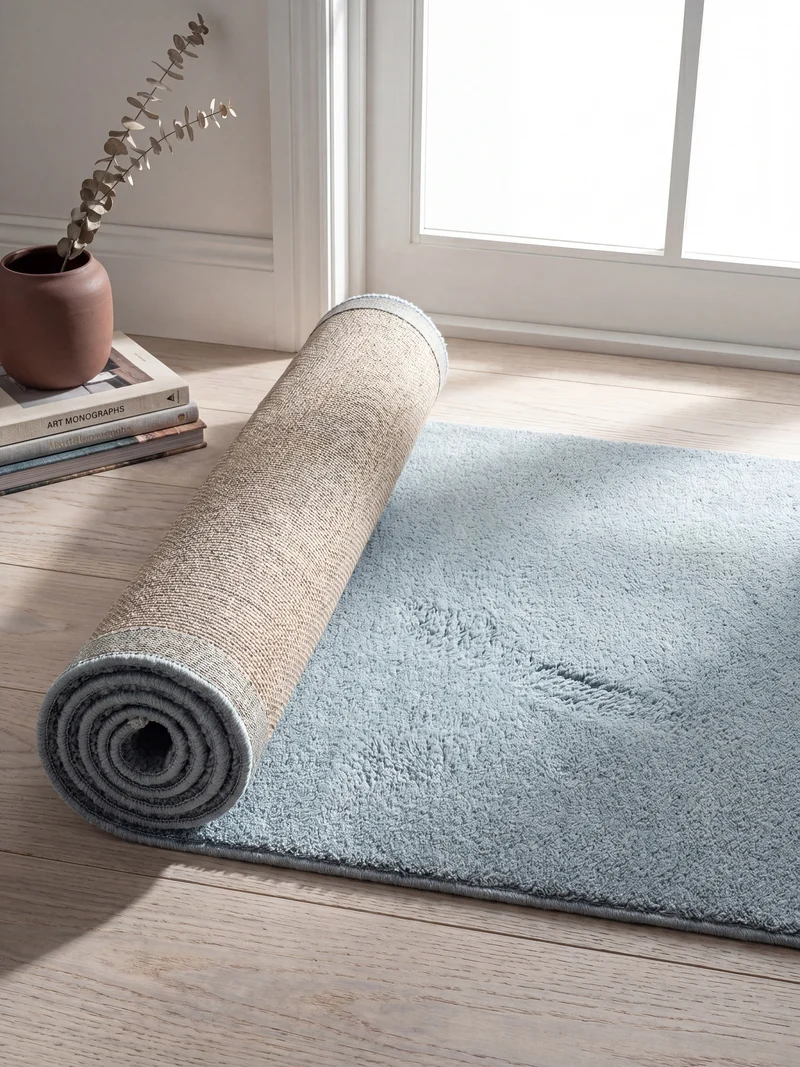 Hochflor-Teppich Uni - Polyester, 17 mm Gesamthöhe