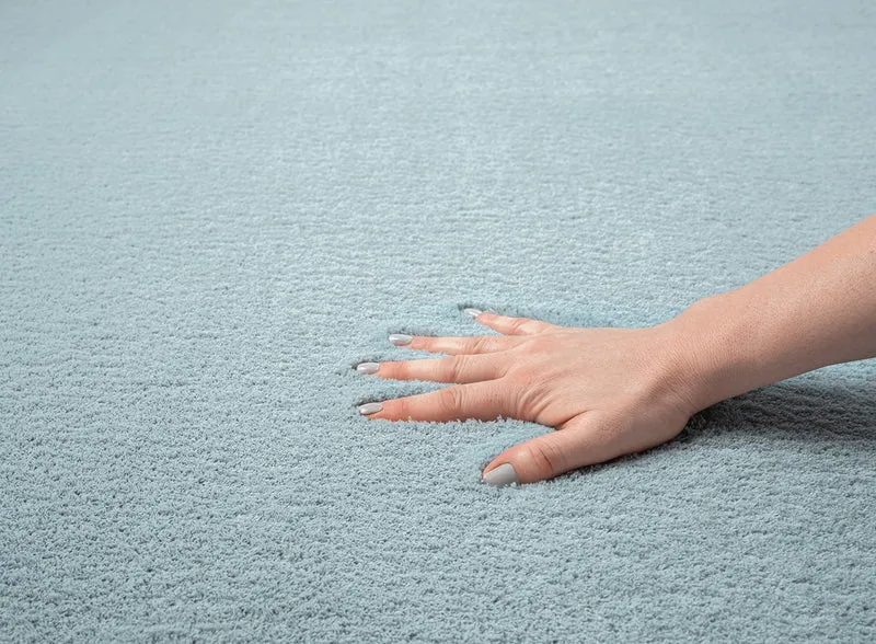 Hochflor-Teppich Uni - Polyester, 17 mm Gesamthöhe