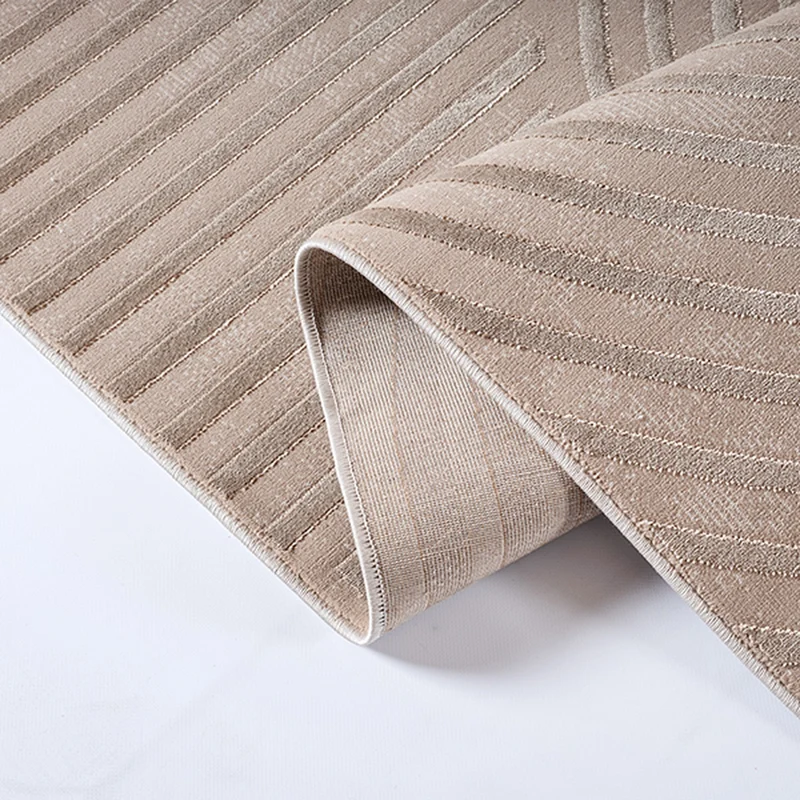Kurzflor-Teppich 3D-Relief Zen-Garten - Polyester, 13 mm Gesamthöhe