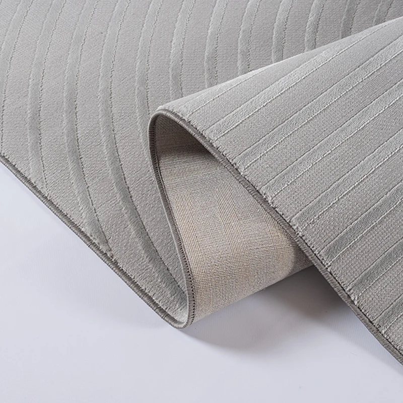 Kurzflor-Teppich 3D-Relief Zen-Garten - Polyester, 13 mm Gesamthöhe
