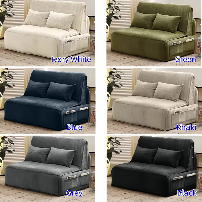 Elektrisches Schlafsofa mit Fernbedienung aus Chenille-Stoff