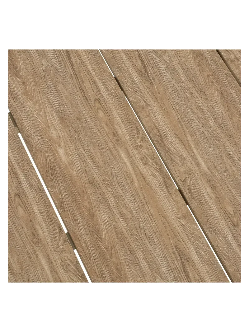 Abela Esstisch Aluminium/Holzoptik, sand/natur