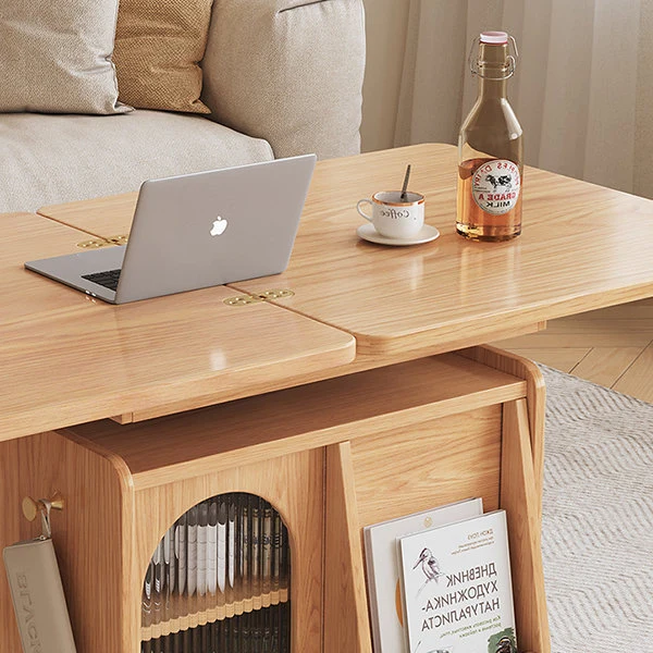 Beweglicher und anhebbarer Couchtisch