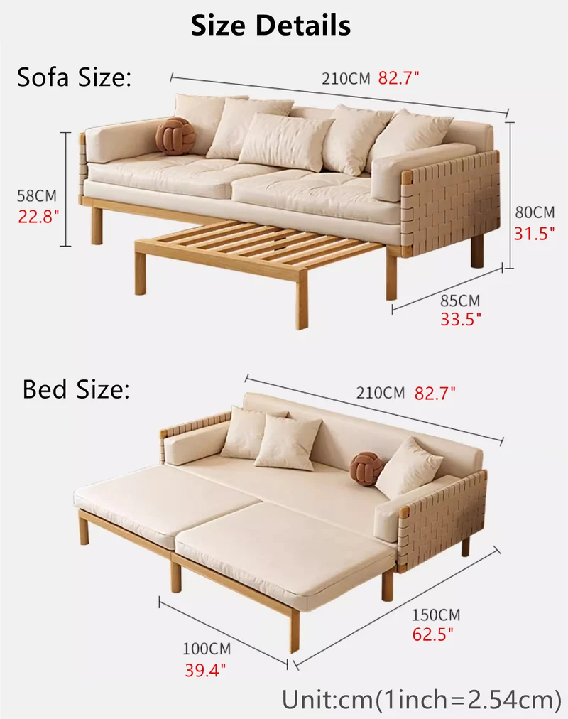Nordic Light Luxus-Schlafsofa