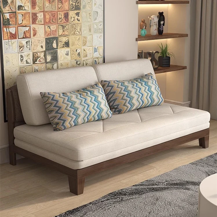 Ausziehbares Schlafsofa aus Massivholz